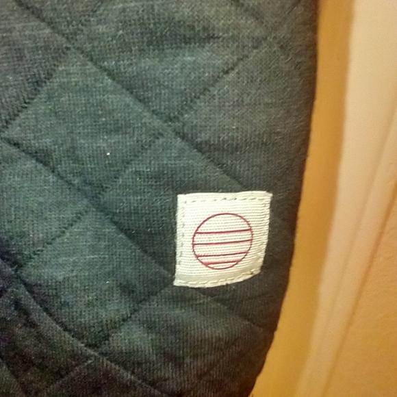 Marine Layer Corbet Black Full Zip Quilted Vest Men's sz XL Homes.com Logo - Picture 4 of 7